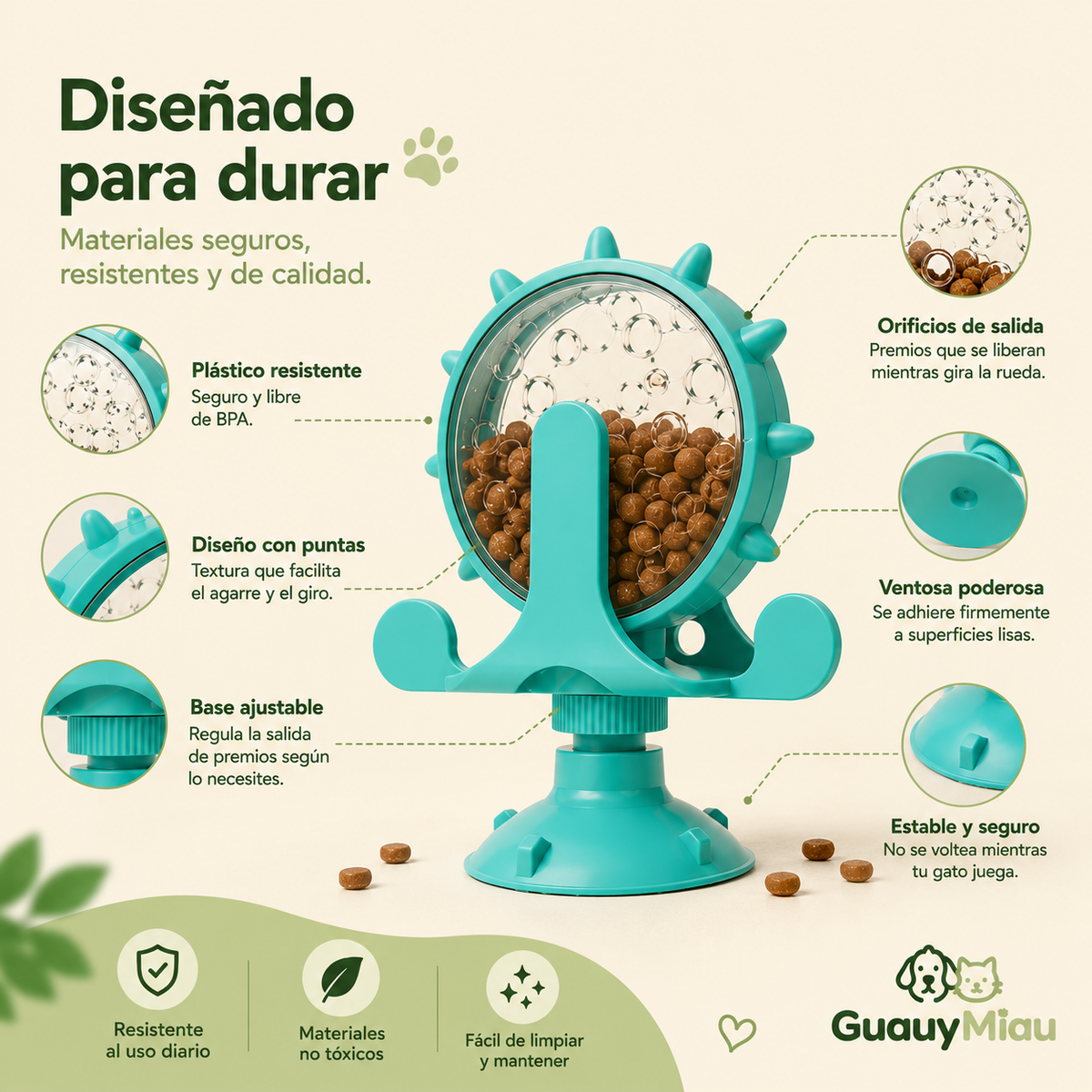 Rueda dispensador