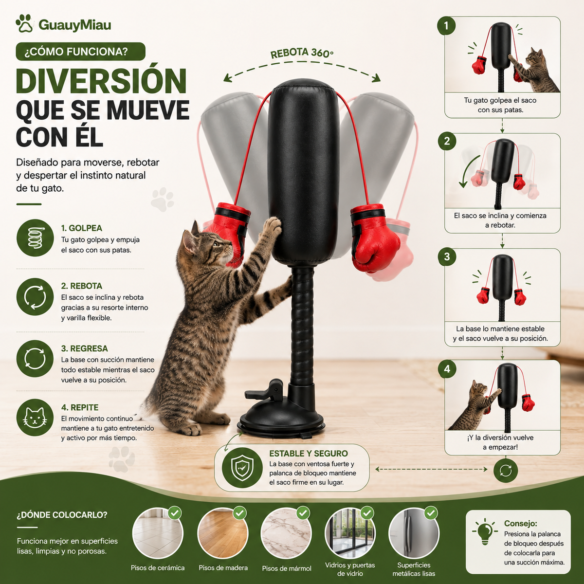 Saco de Boxeo para gatitos